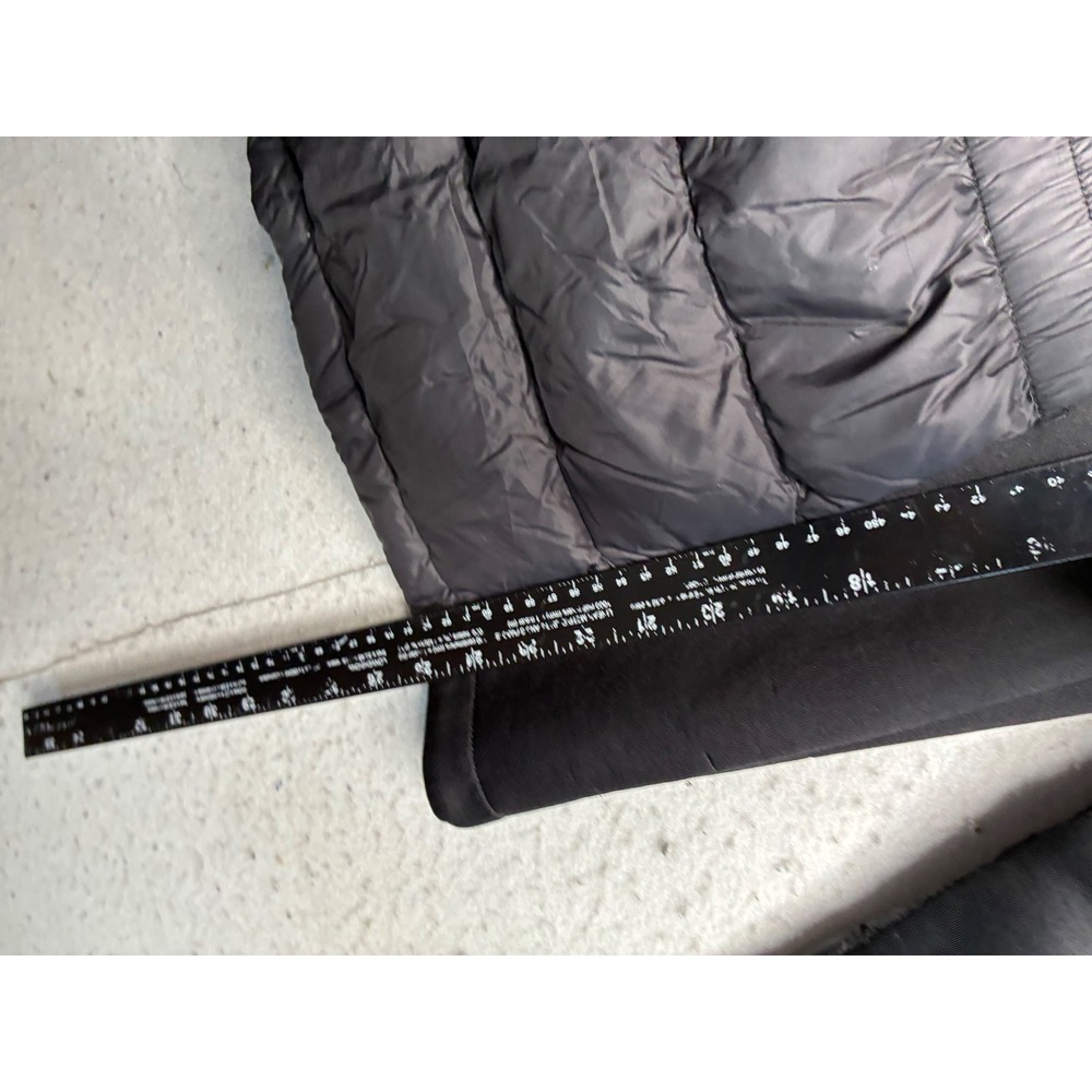Michael Michael Kors Black Down Puffer Jacket Logo Sleeve Small Funnel Neck - Picture 6 of 13